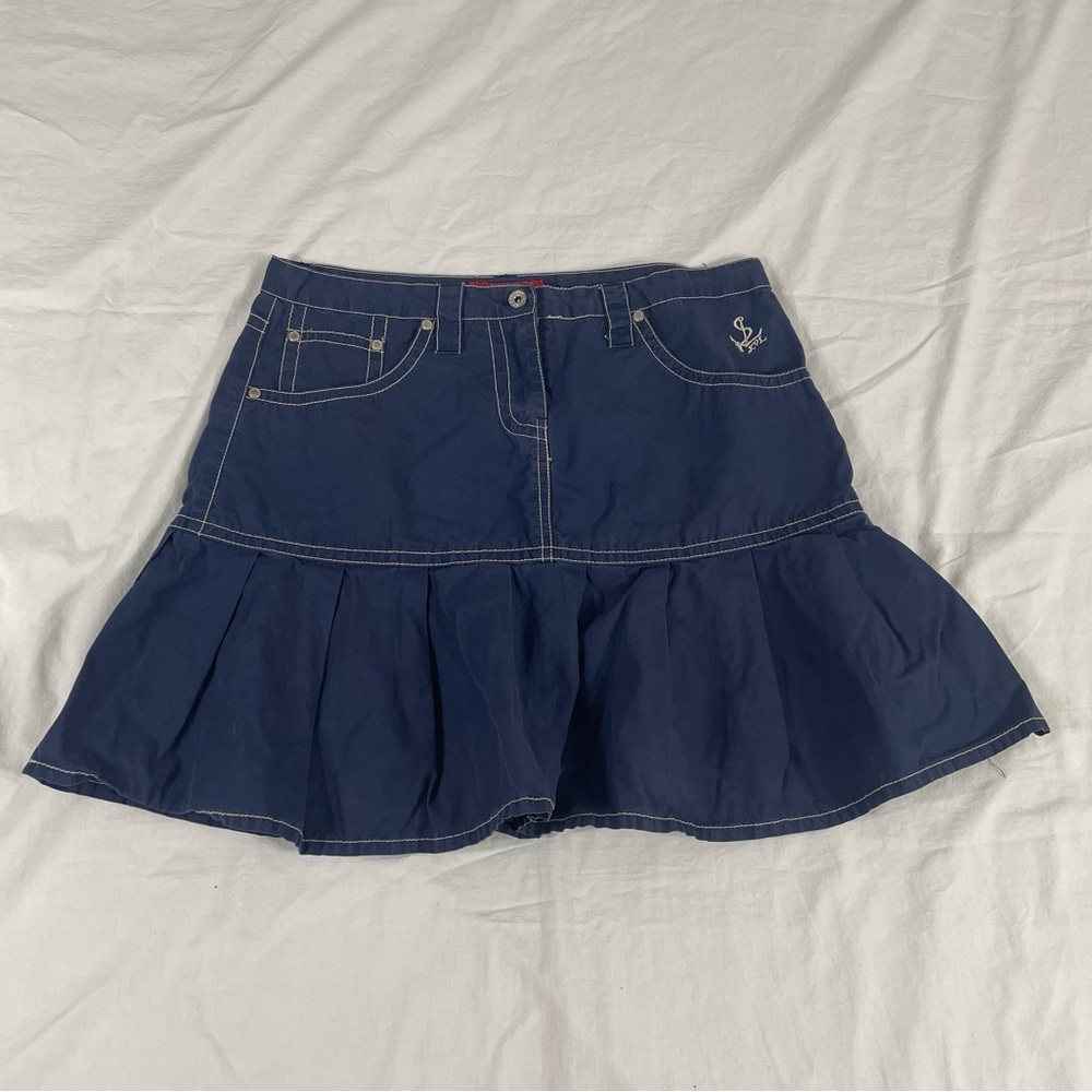 Kenvelo Anywhere Women Blue Cotton Skirt Size M